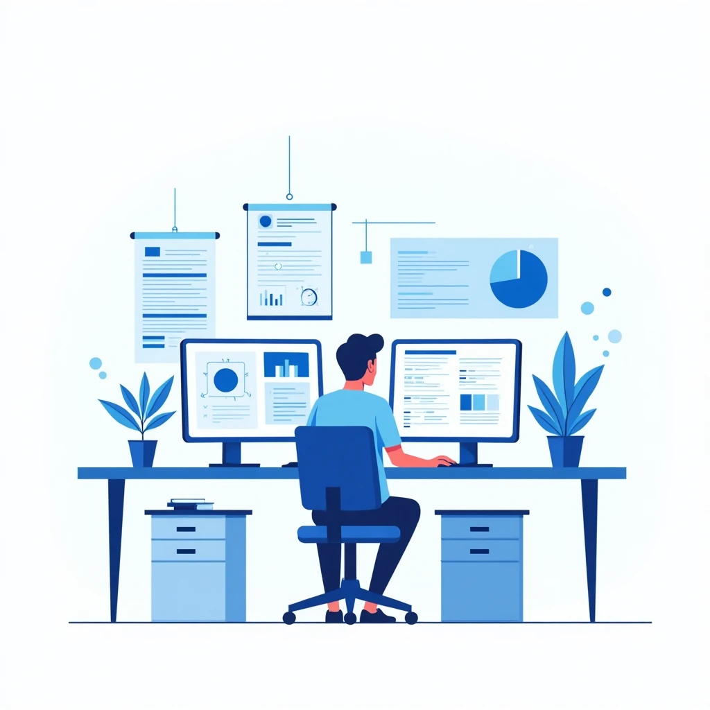 Senior role professional at work