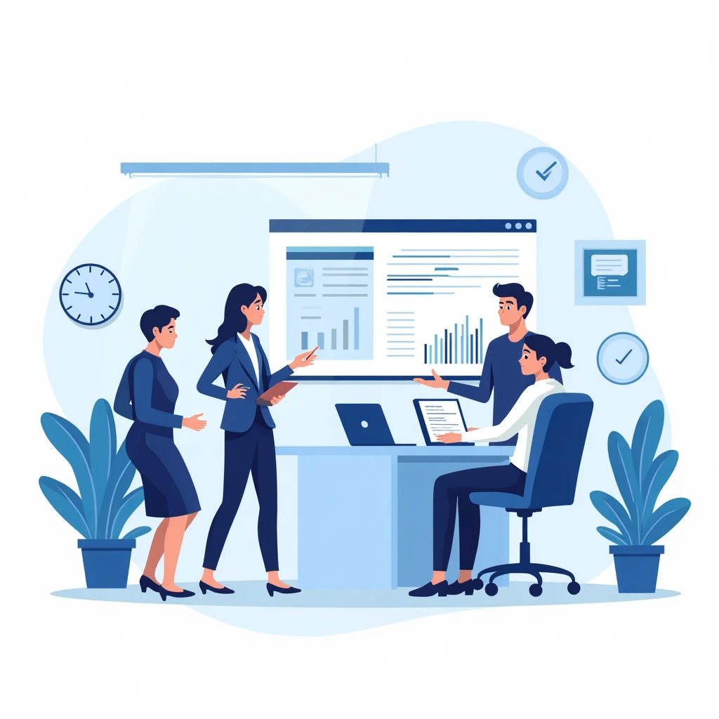 Engaged customer service professionals