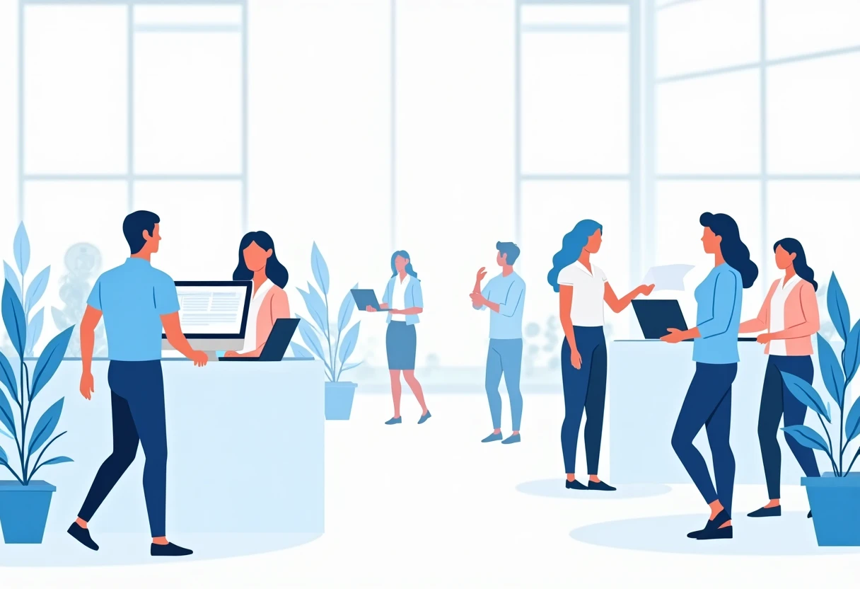 Customer service roles in action