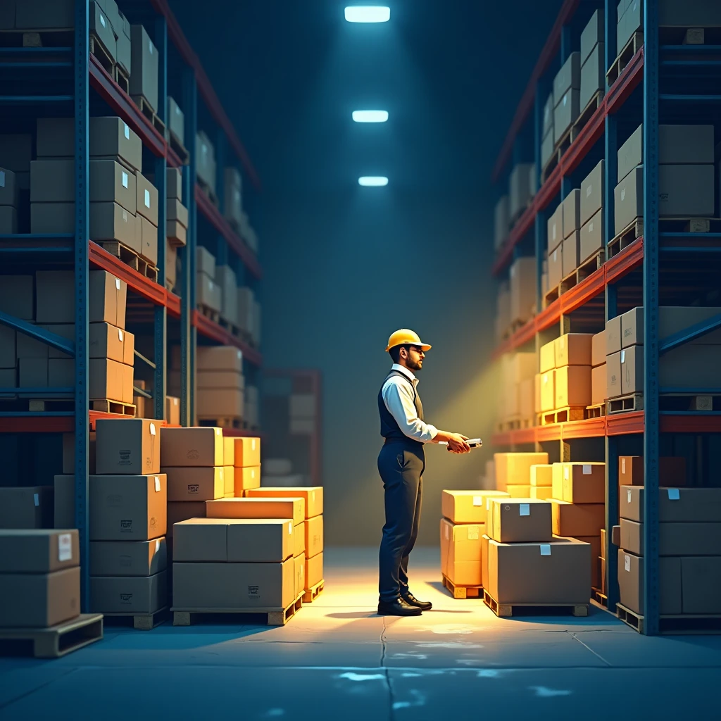 Trabajo nocturno en logística