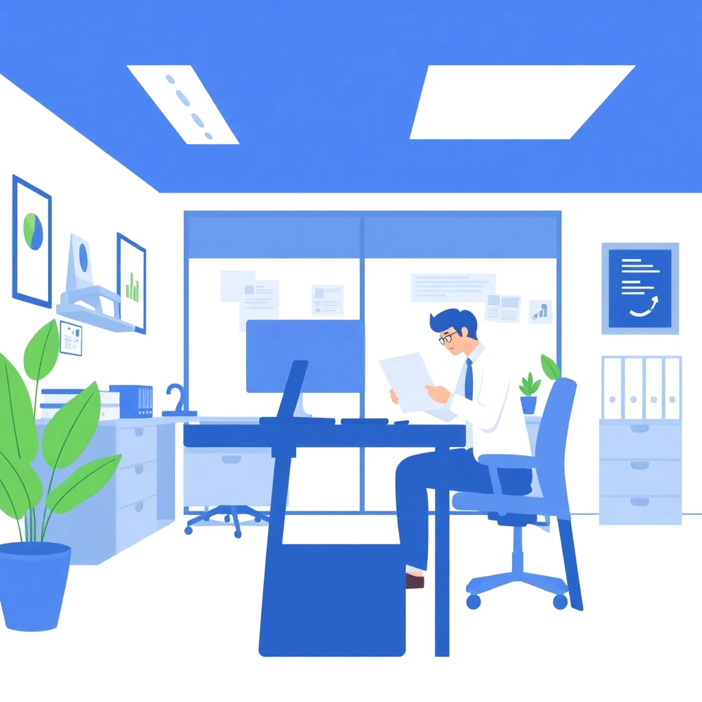 Oficina de logística moderna