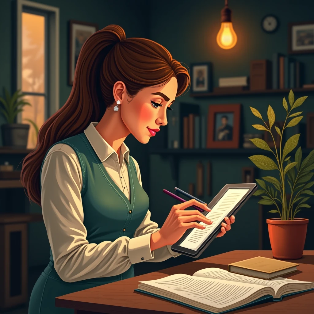 Teacher staying informed