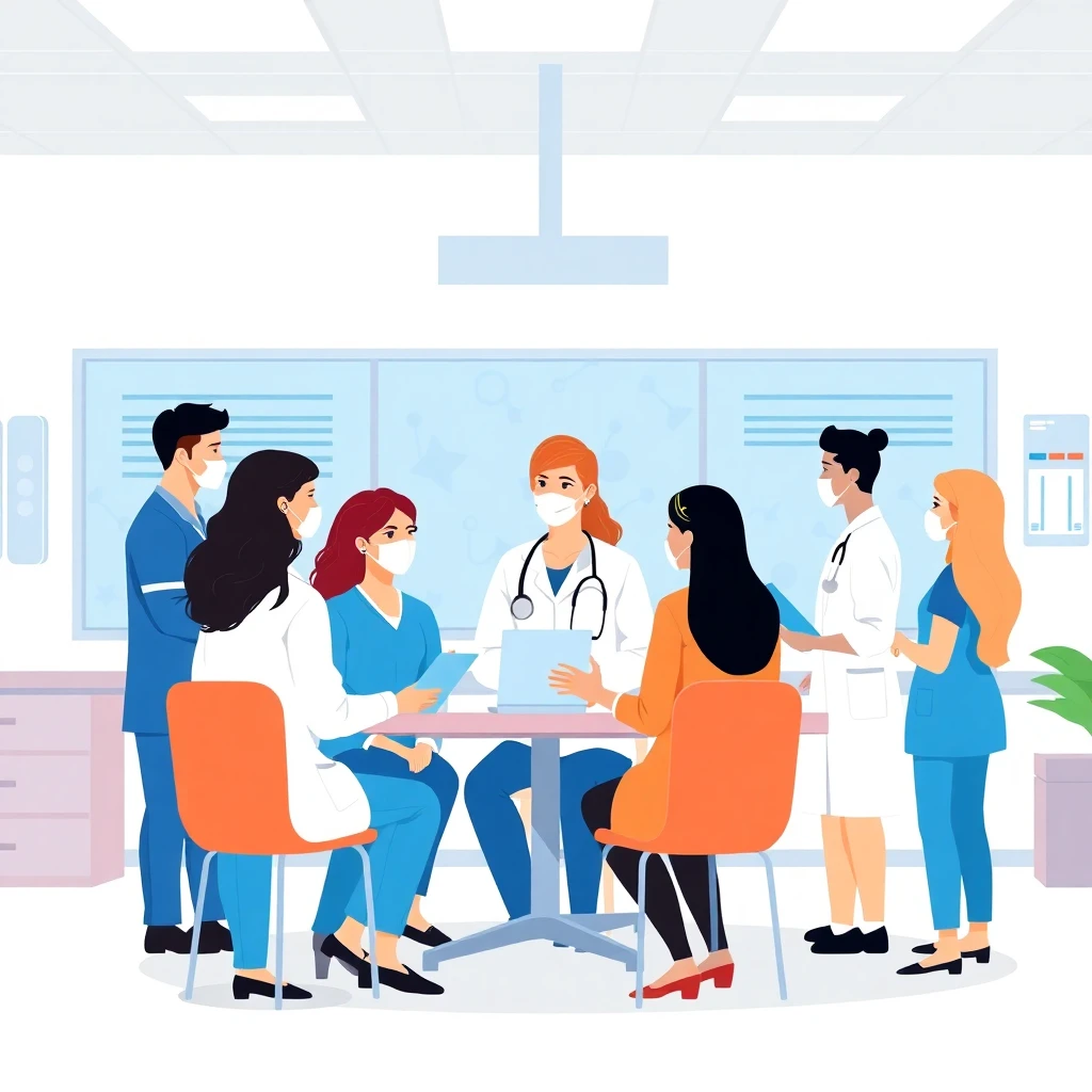 Healthcare team meeting