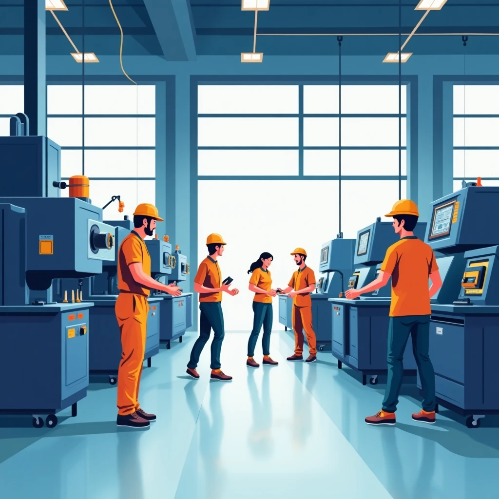 Ambiente de trabajo en fábrica