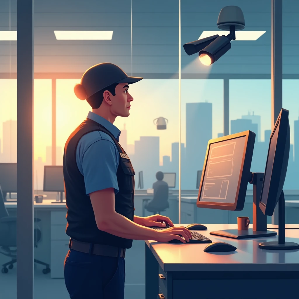 Profesional de seguridad en monitoreo