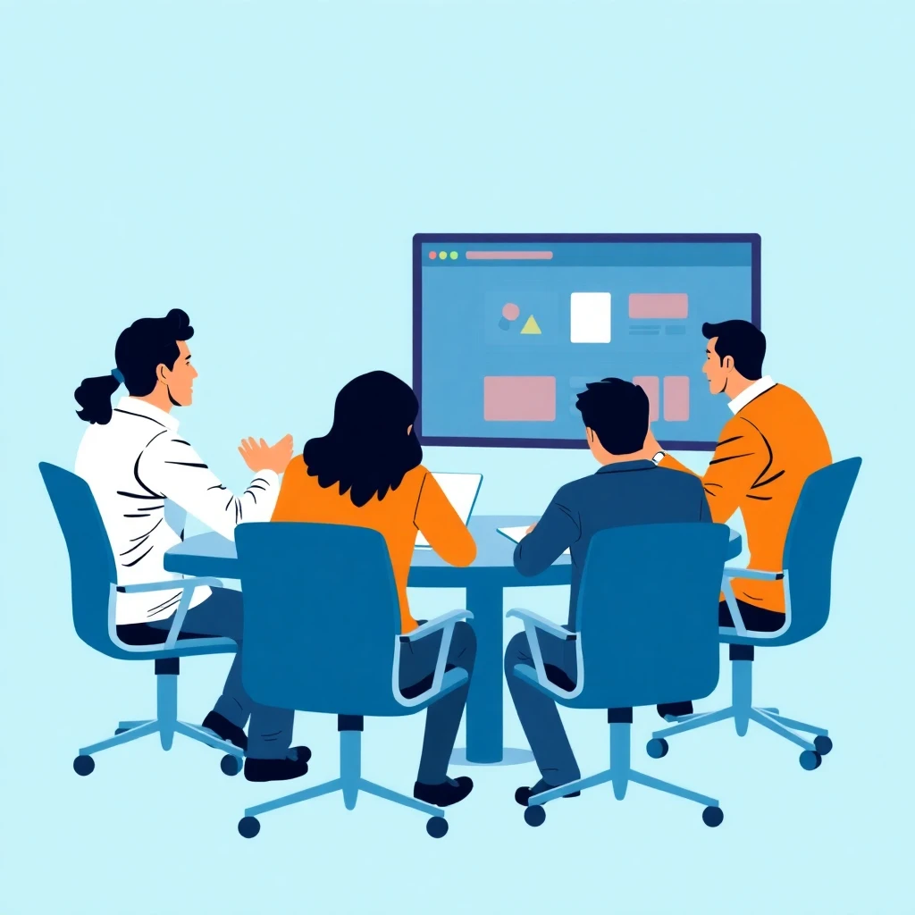 Reunión de gestión de proyectos