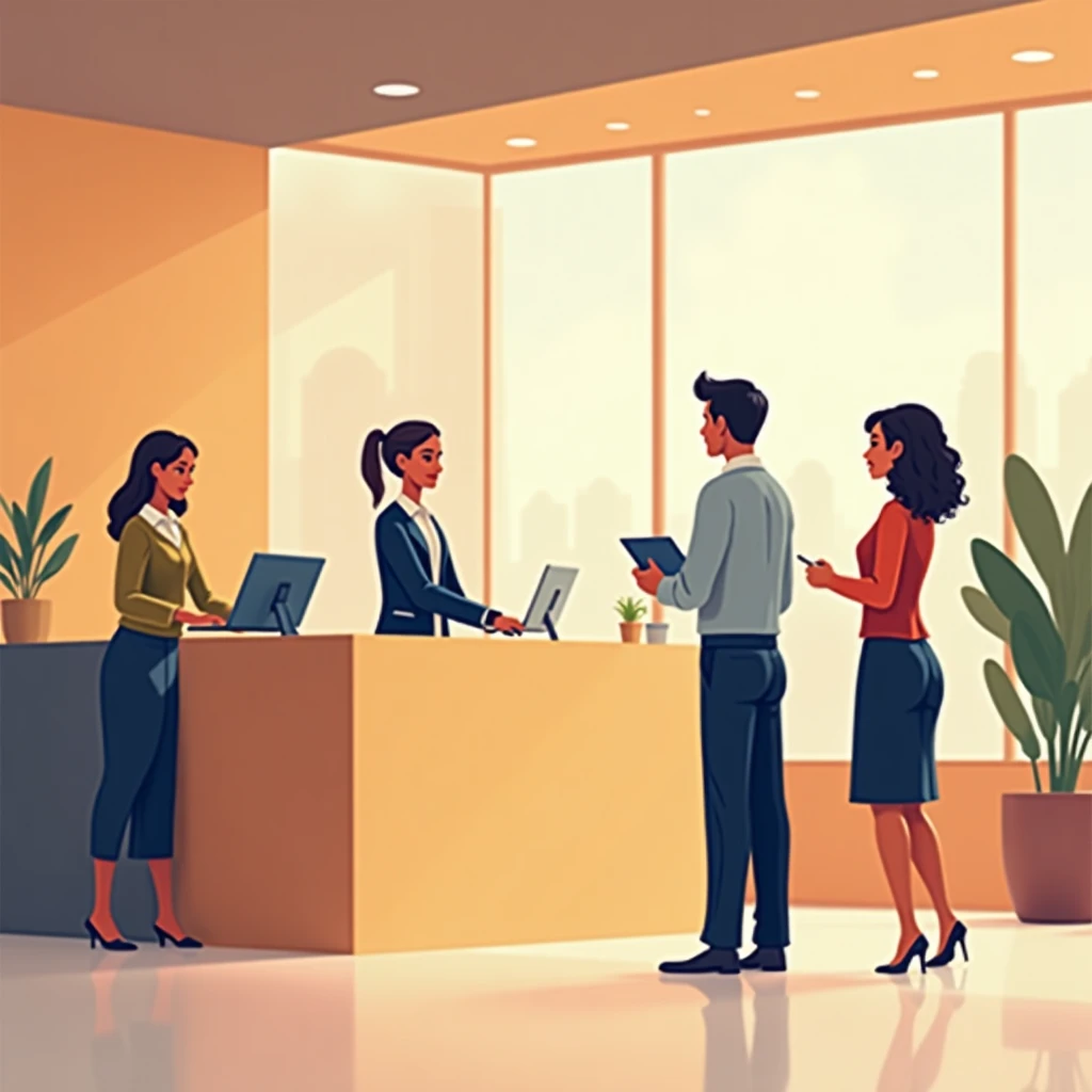 Hotel receptionist role