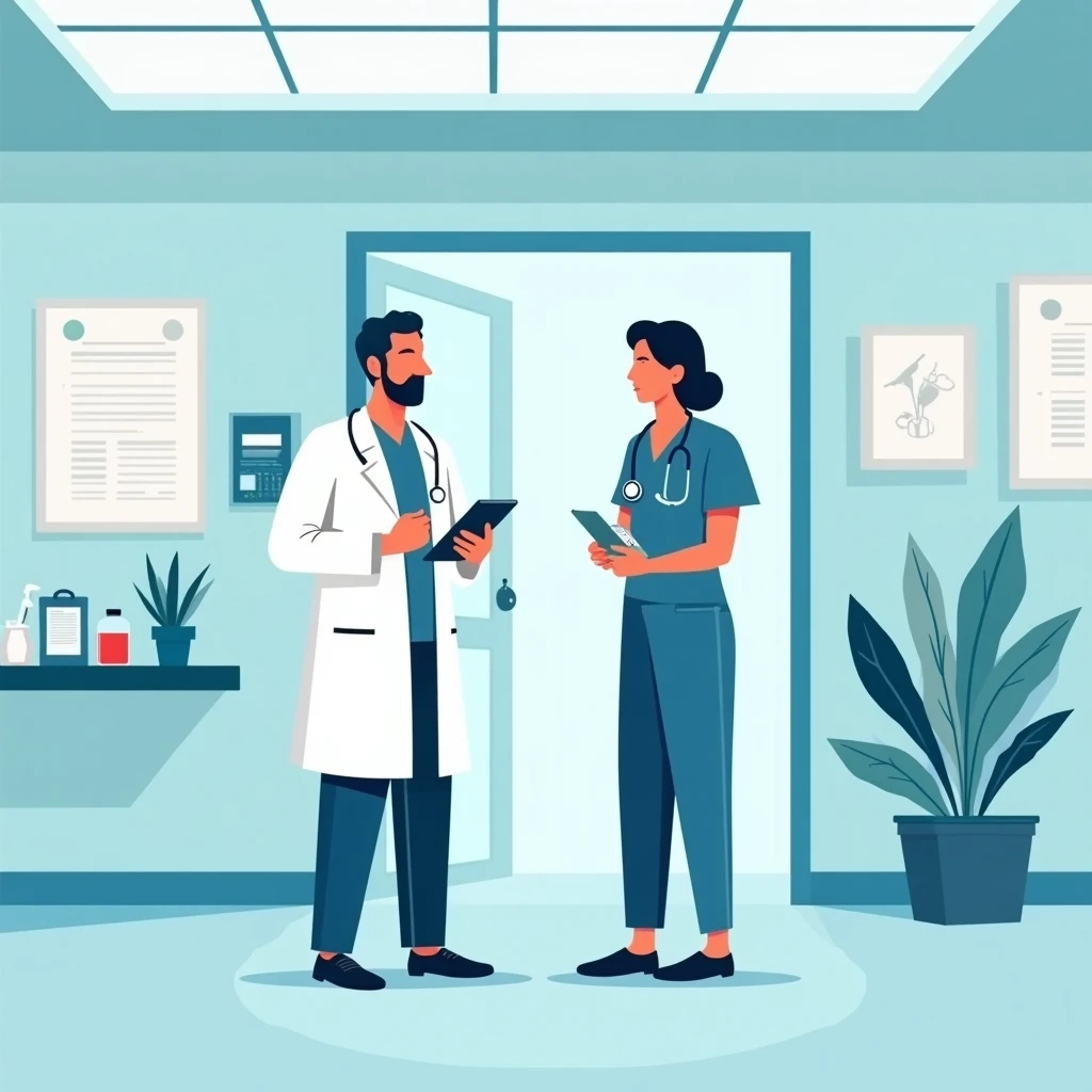 Profesionales de la salud colaborando