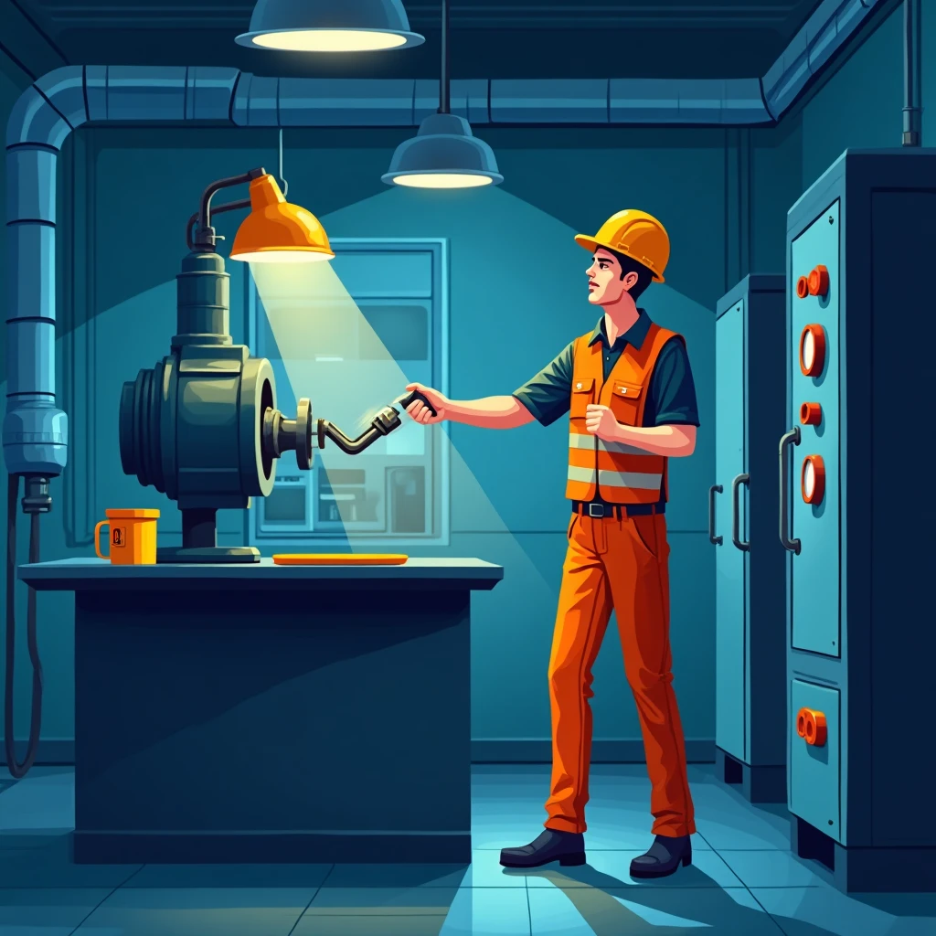 Travail de nuit en production