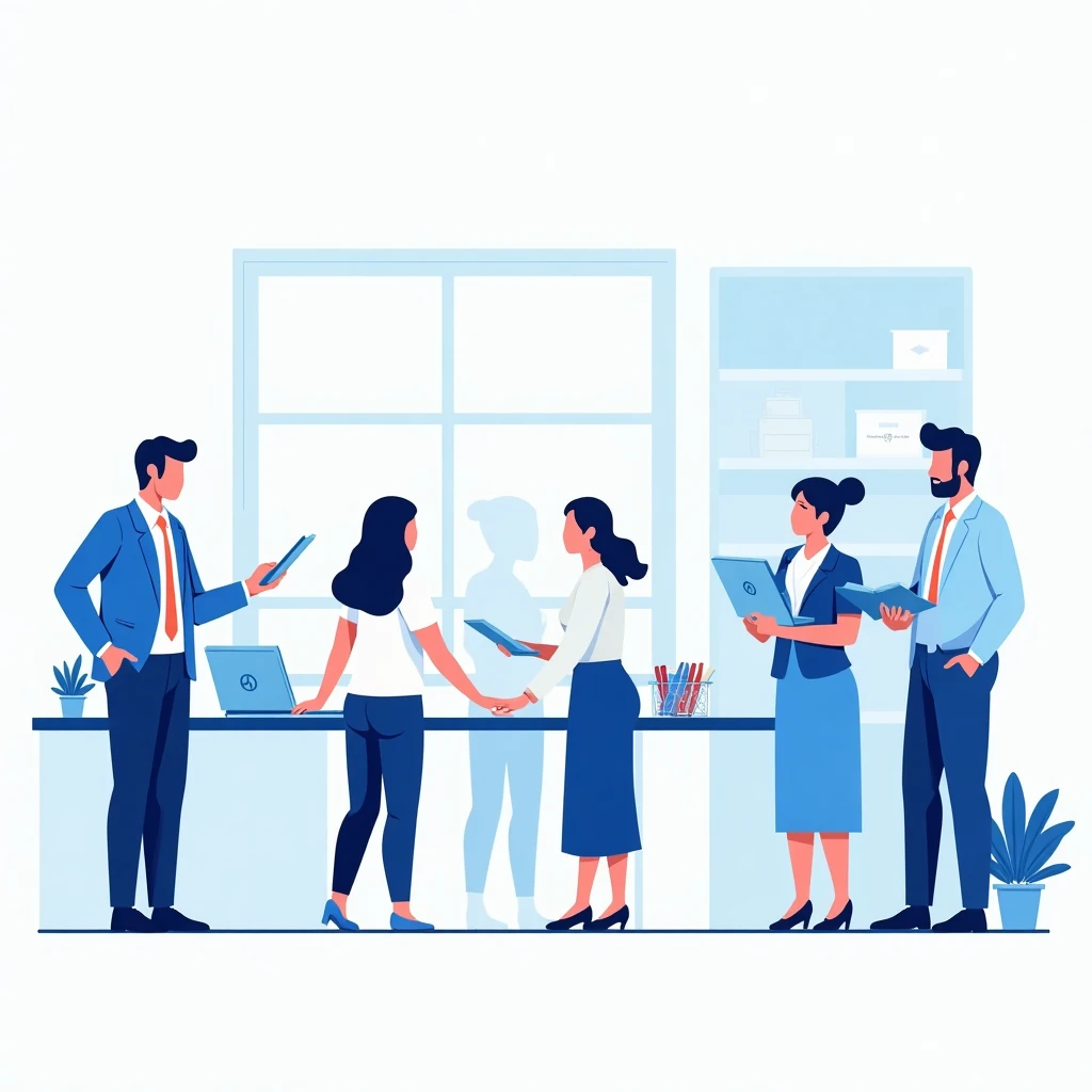 Gerente de tienda en acción