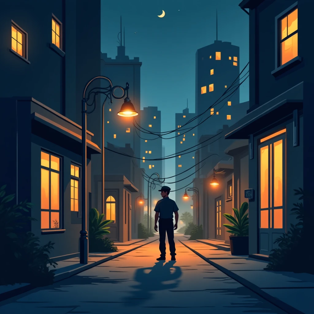 Night shift security patrol