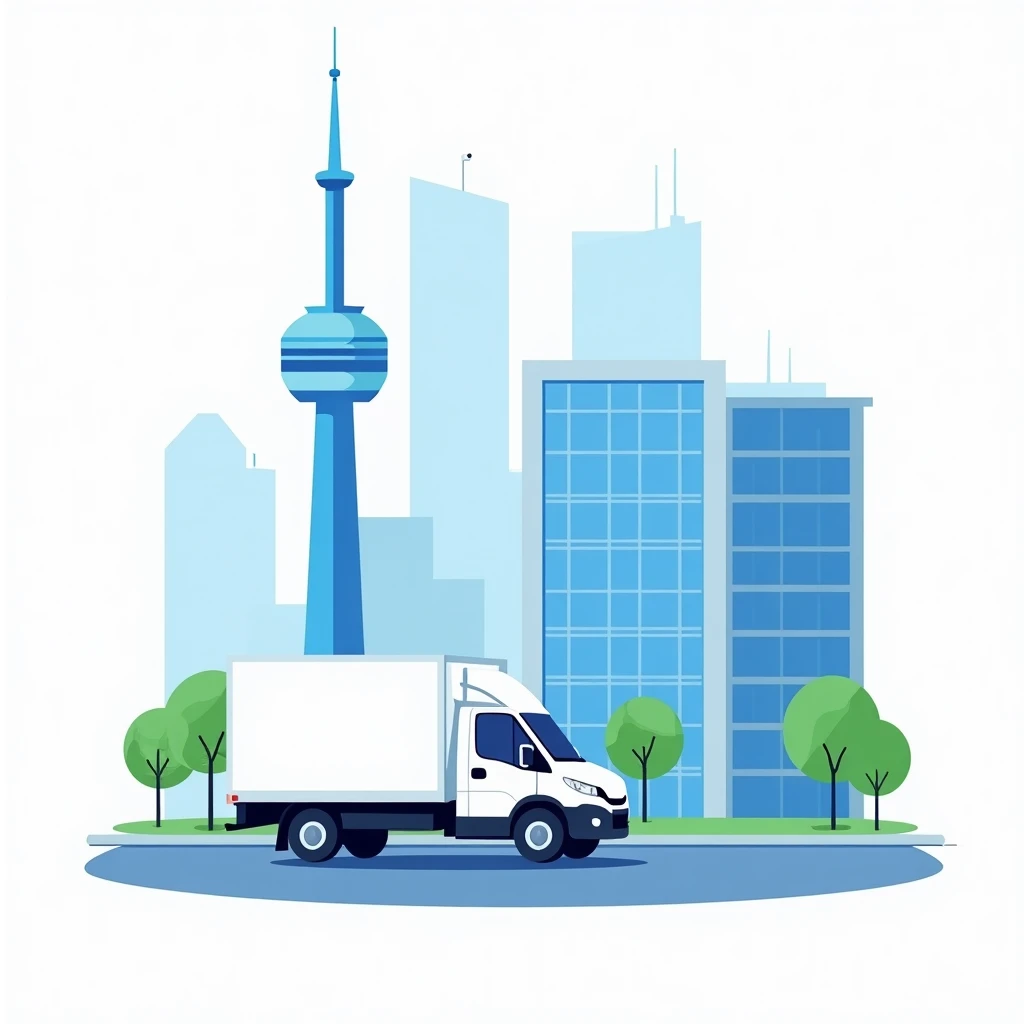 Delivery vehicle in Toronto