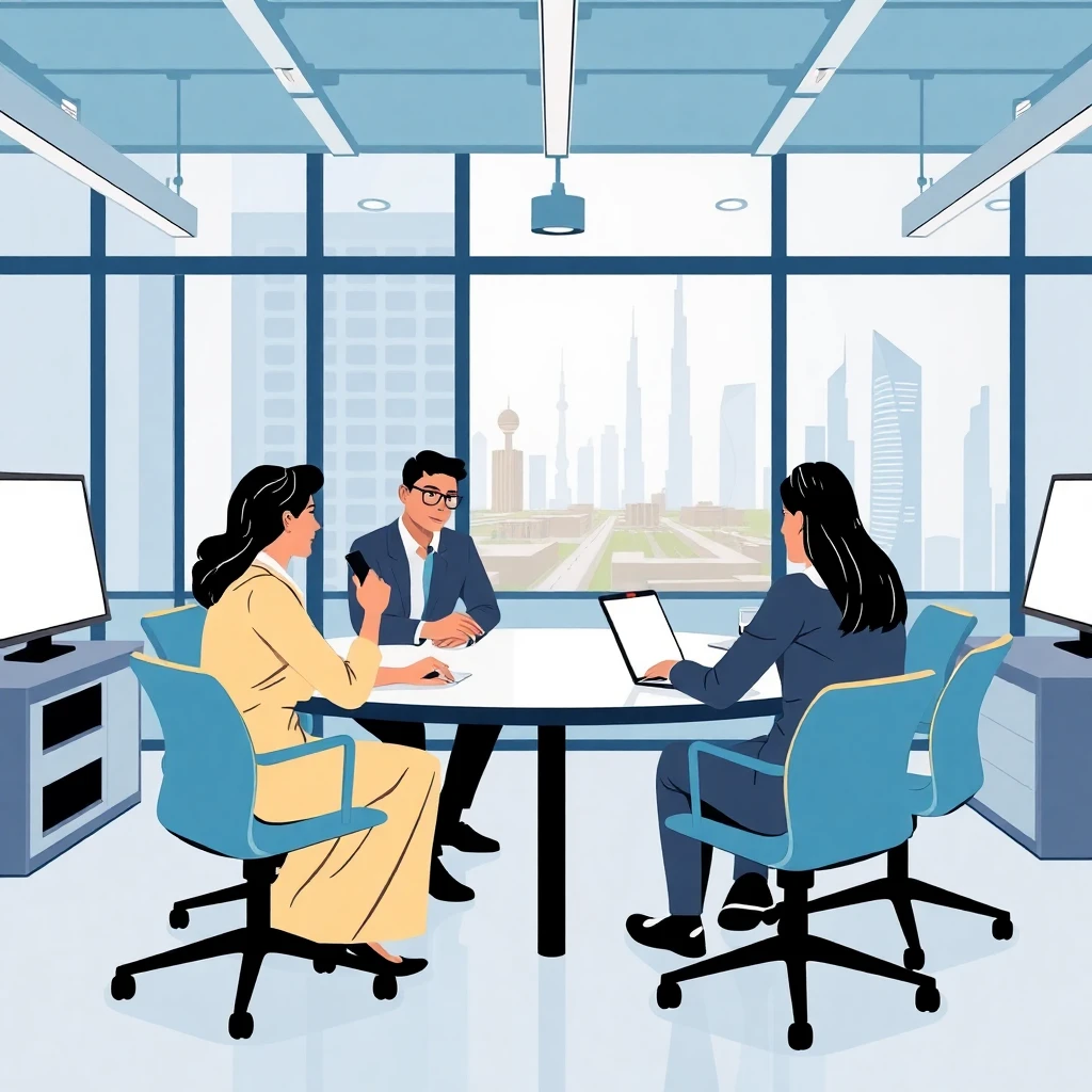 Team-oriented office setting