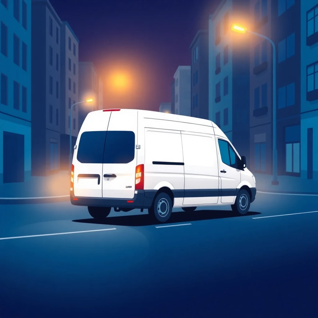 Nighttime delivery driving