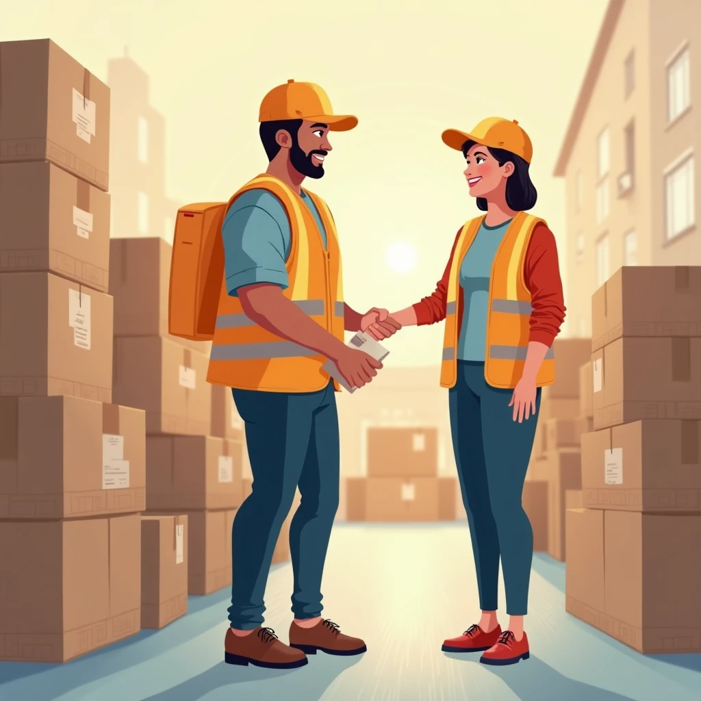 Beginner-friendly delivery job