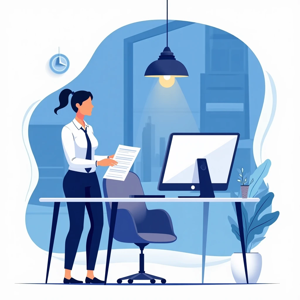 Healthcare professional at night