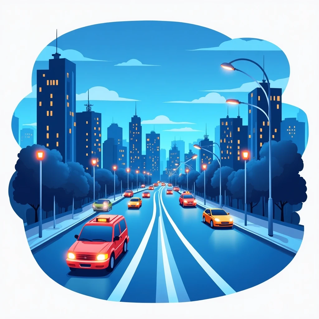 Urban driving at night