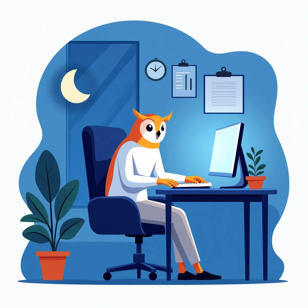 Night shift work setting